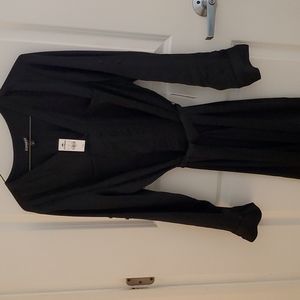 Express black size large tie wasted dress